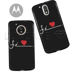 Capinha - Fé de Coração - Black - Motorola Moto C Plus
