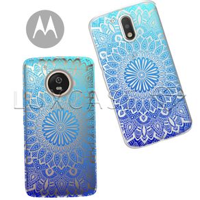 Capinha - Mandala Azul - Motorola Moto C Plus