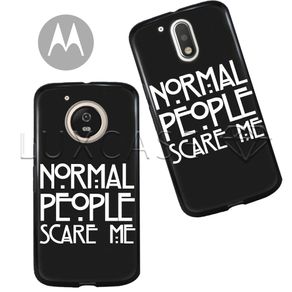 Capinha - Normal People Scare-me - Black - Motorola Moto C Plus