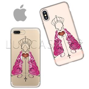 Capinha - Nossa Senhora Manto Rosa - Apple IPhone 4 / 4s