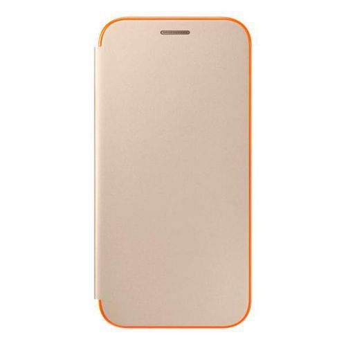 Capinha para Galaxy A5 2017 Samsung Neon Flip Cover Ef-fa520pfegww - Dourada/laranja