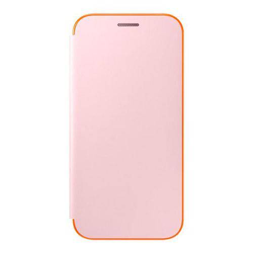 Capinha para Galaxy A5 2017 Samsung Neon Flip Cover Ef-fa520ppegww - Rosa/laranja