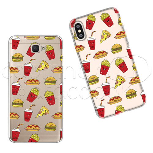 Capinha Personalizada - Fast Food Galaxy J2 Prime