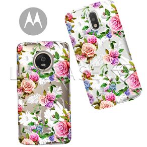 Capinha - Rosas - Motorola Moto C Plus