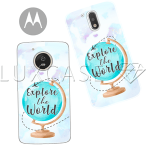 Capinha - Viagens Explore The World - Motorola Moto C Plus