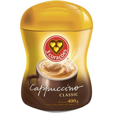 Cappuccino Classic 3 Corações 400g