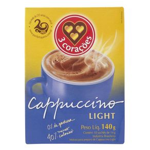 Cappuccino Puccino Light 3 Corações 140g