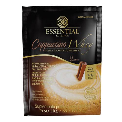 Cappuccino Whey (32g) Sachê - Essential Nutrition