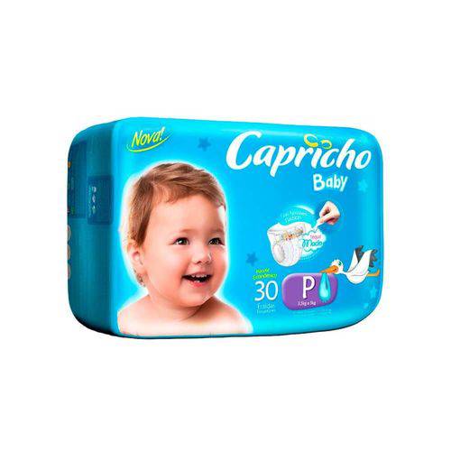 Capricho Baby Prática Fralda Infantil P C/30