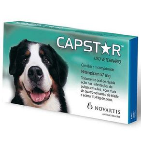 CAPSTAR 57mg - para Cães Acima de 11kg Caixa com 1 Comprimido