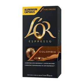 Cápsula de Café Espresso Colombia Lor 52g com 10 Unidades