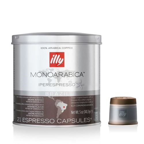 Cápsula IperEspresso – Monoarabica Brasil Café Illy Cápsula IperEspresso MONOARABICA™ Brasil - 21 Un