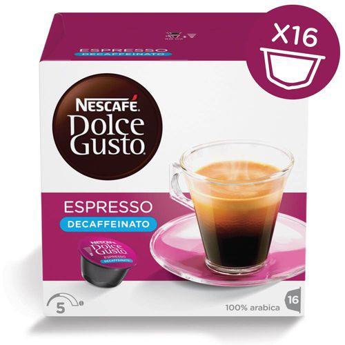 Cápsula Nescafé Dolce Gusto Espresso Decaffeinato – 16 Cápsulas - Nestle