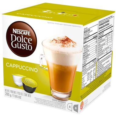 Cápsulas de Café Cappuccino Nescafé Dolce Gusto 200g