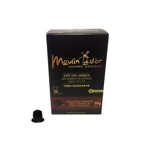 Cápsulas de Café Compatíveis com Nespresso® Moulin Dor 10 Un Torra Escura