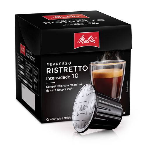 Cápsulas de Café Espresso Melitta Ristretto - Compatíveis com Nespresso® - 10 Un.