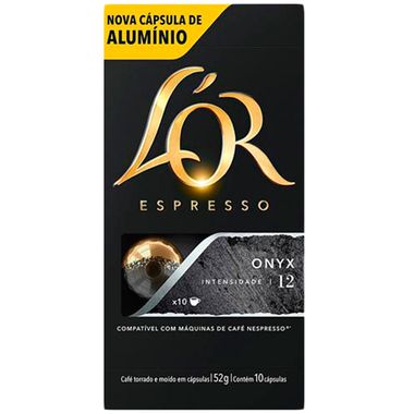 Capsula de Café Espresso Onyx L'or 52g Cx. C/ 10 Un.