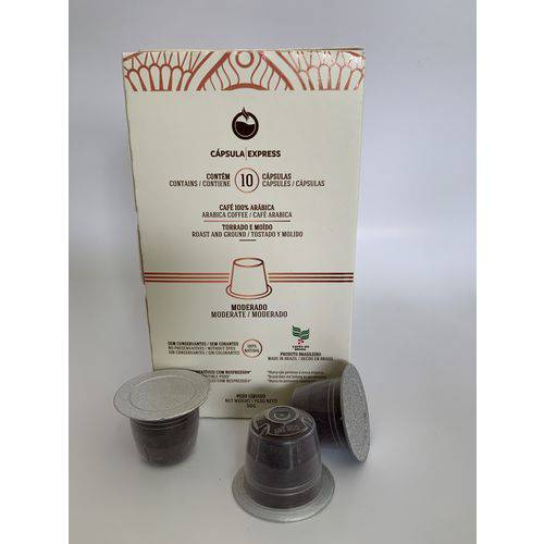 Cápsulas de Café Moderado Compatíveis com Nespresso® - Cápsula Express - 10 Un