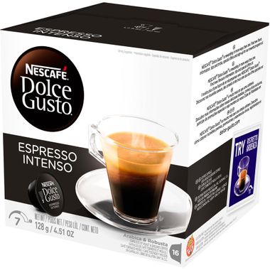 Cápsulas de Café Nescafé Espresso Intenso Dolce Gusto 128g