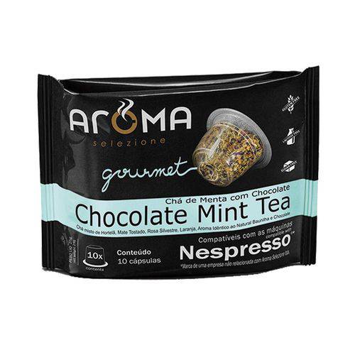 Cápsulas de Chá Compatíveis com Nespresso Menta com Chocolate Aroma - 10 Un.