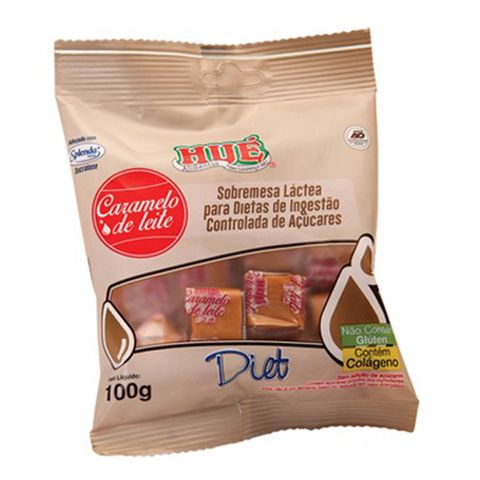 Caramelo de Leite Diet 100g - Hué