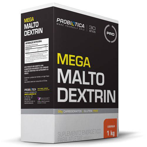 Carboidrato Mega Malto Dextrim - Probiótica - 1kg