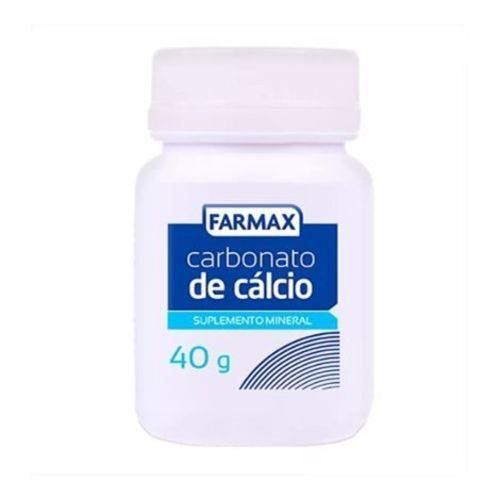 Carbonato de Cálcio Puro 40g Farmax