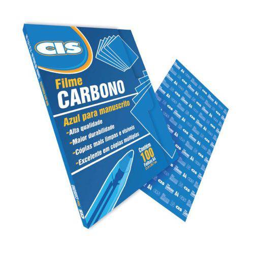 Carbono Papel Azul Manual Caixa com 100 Fls 30.2200 Cis 23644
