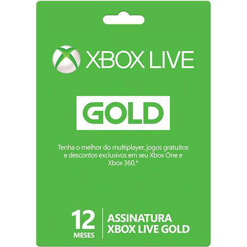 Card Xbox Live 3 Meses Gold (885370929348)