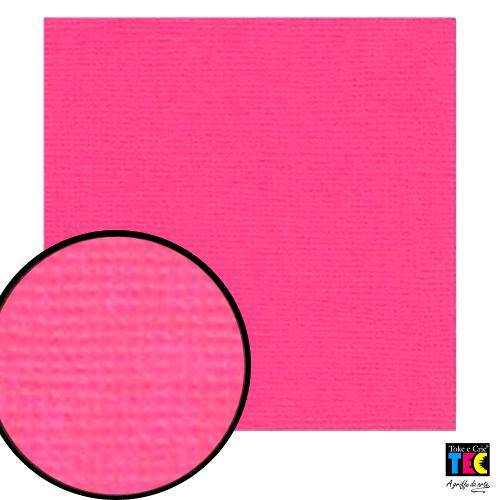 Cardstock Texturizado Toke e Crie Rosa Pink - 9691 - Pcar029