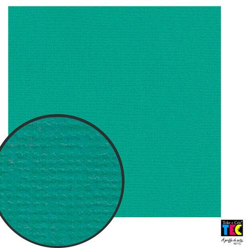 Cardstock Texturizado Toke e Crie Verde Mar - 14839 - Pcar408