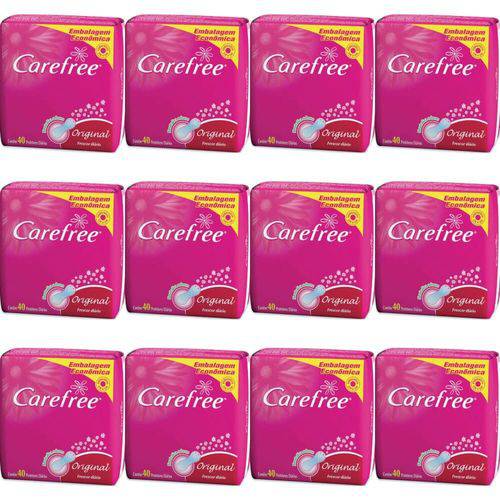 Carefree Proteção Absorvente Higiênico C/ Perfume C/40 (kit C/12)
