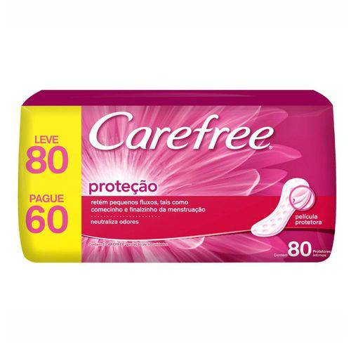 Carefree Proteção Protetor Diário Leve 80 por 60 com Perfume