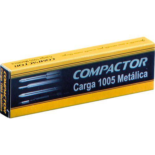 Carga Caneta Esferografica 1005 Azul Metalica Compactor Cx.c/10