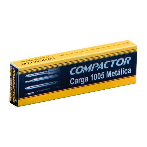 Carga Caneta Esferografica 1005 Azul Metalica Cx.C/10 Compactor