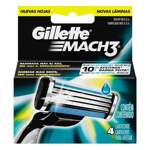 Carga Gillette Mach3 4 Unidades