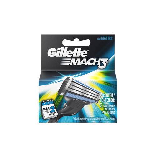 Carga Gillette Mach3 C/ 2 Unidades