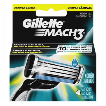 Carga Gillette Mach-3 Regular 4 Unidades