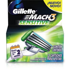 Carga Gillette Mach 3 Sensitive 2 Unidades