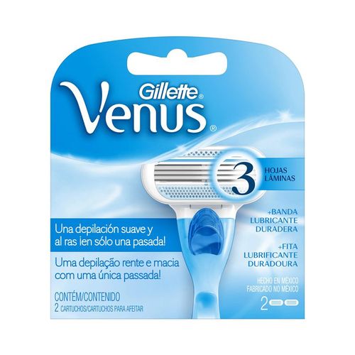 Carga para Aparelho de Depilar Gillette Venus 2 Unidades