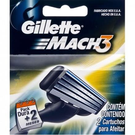 Carga para Barbeador Gillette Mach3 2 Unidades