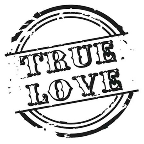 Carimbo de Borracha Litoarte CLP-161 Selo True Love