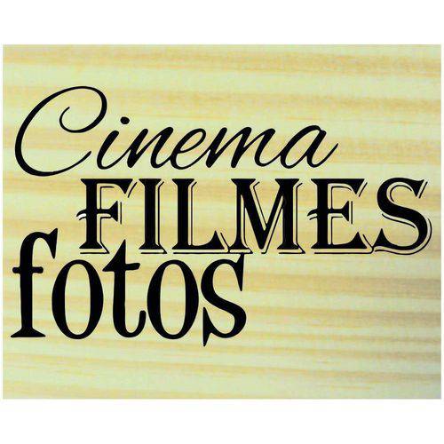 Carimbo de Madeira para Arte e Artesanato 5 X 5 Cm - Ta-534 Cinema Filme e Fotos