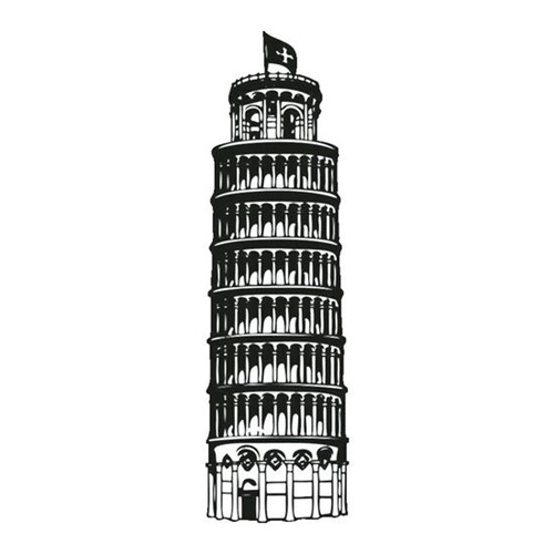 Carimbo em Borracha Litoarte CLP-014 Torre Pisa