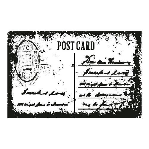 Carimbo em Borracha Post Card Clp-058 - Litoarte