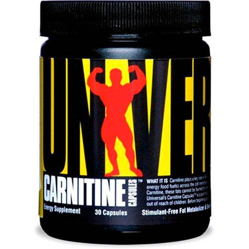 Carnitine com 30 Cápsulas - Universal