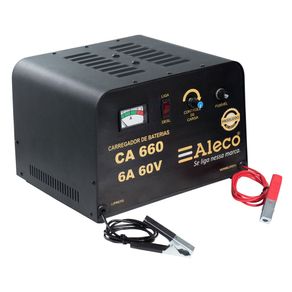 Carregador Bateria 12V 6A Manual 110/220V - CA 660 - Alleco