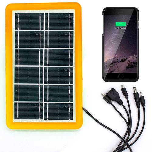 Carregador de Bateria Portatil Power Bank Solar Resistente a Agua P/ Carregar Tablet, Ipad, Celular Iphone Samsung e Outros GT634