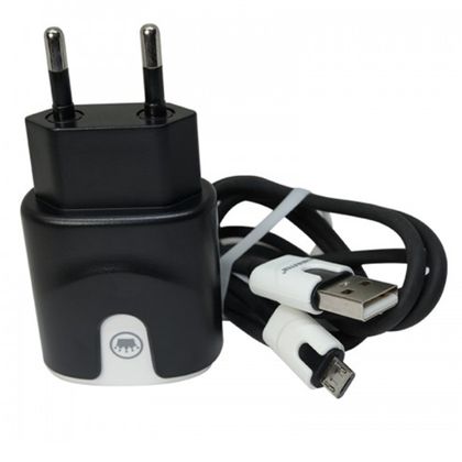 Carregador Fast Charge Rapido Micro USB Preto - Kimaster