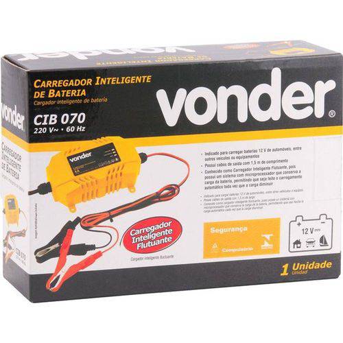 Carregador Inteligente de Bateria CIB 070 - Vonder